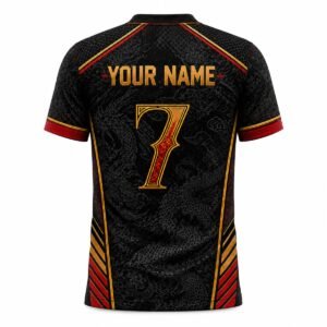 Alternative view of Black Dragon Custom Football Jersey | Personalized Football Jersey in Kolkata