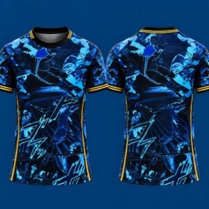 Teal Anime Warrior Custom Football Jersey | Personalized Anime-Inspired Jersey