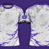 Purple Pirate Manga Custom Football Jersey | Anime-Inspired Jersey