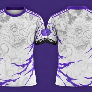 Purple Pirate Manga Custom Football Jersey | Anime-Inspired Jersey