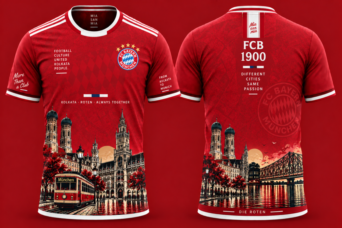 BAYERN MUNICH FAN CUSTOM FOOTBALL JERSEY 1 Bayern Munich Fan Custom Football Jersey